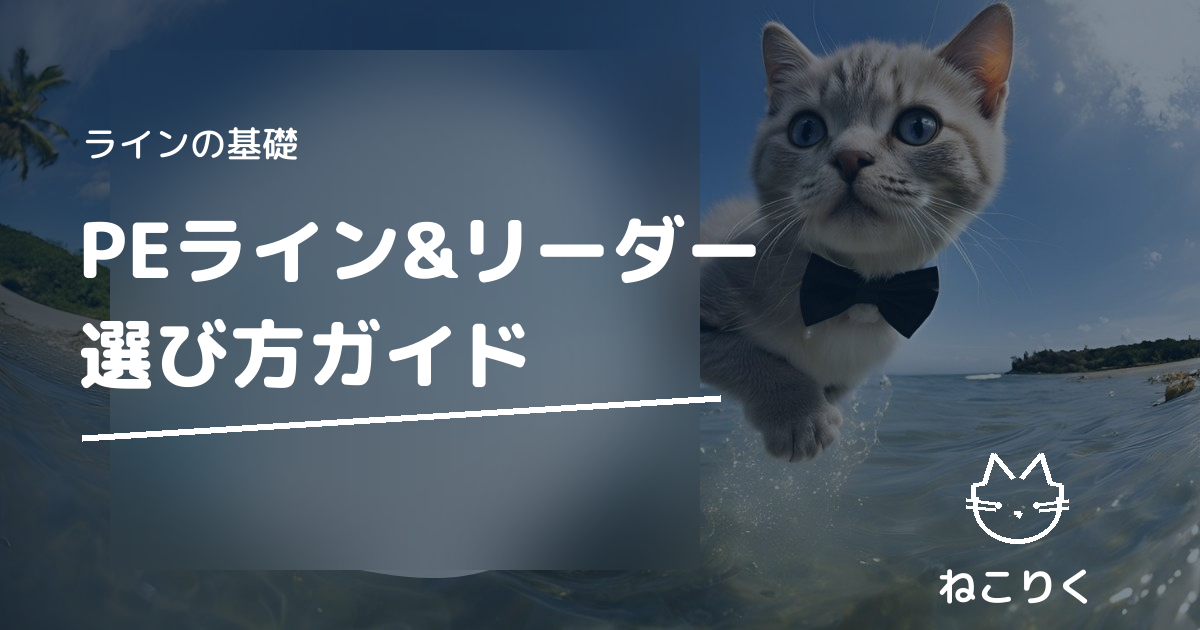 PEライン＆ショックリーダーの選び方完全ガイド｜アジング・エギング・シーバス・ショアジギ別おすすめ号数