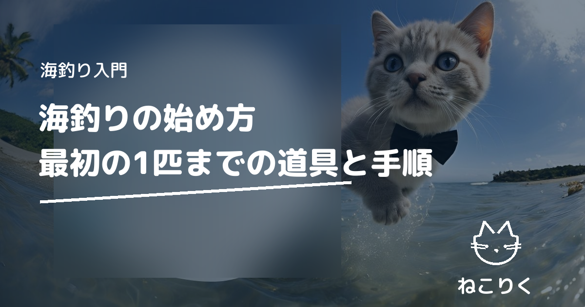 海釣りの始め方｜最初の1匹までの道具と手順