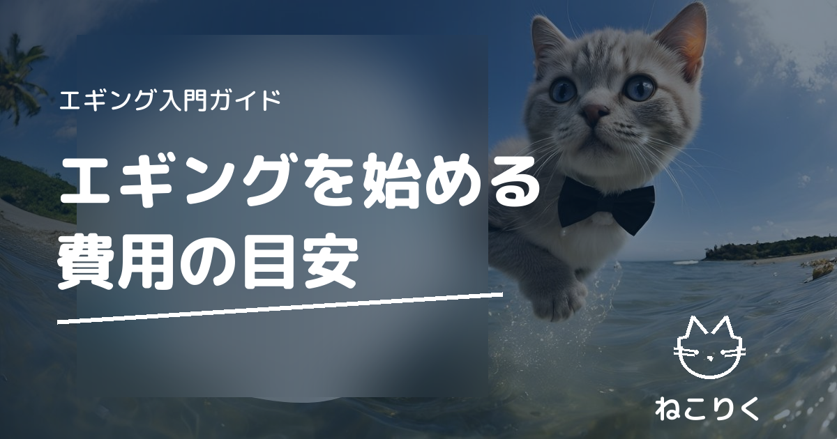 エギングを始める費用|道具一式と追加費用の目安表