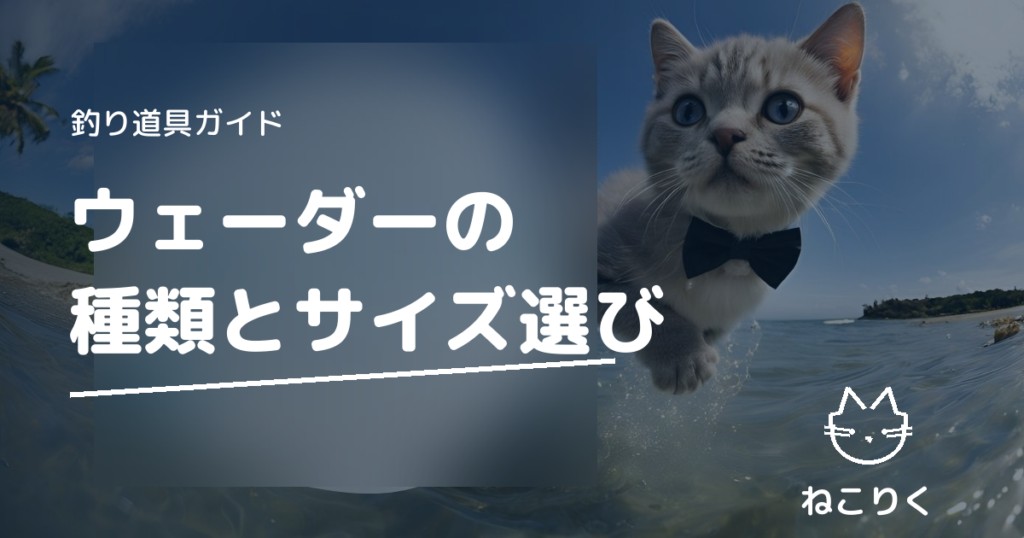 ウェーダーの選び方｜種類・サイズ・ソールとお手入れ