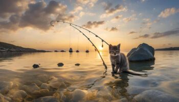 沖磯でカゴ釣りしなが